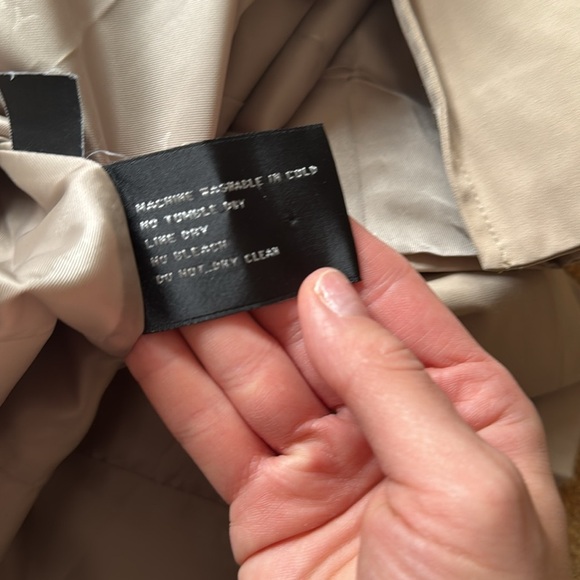 🍂Classic Ellen Tracy Beige Trench W/Belt Coat Size Petite Medium - Picture 7 of 7
